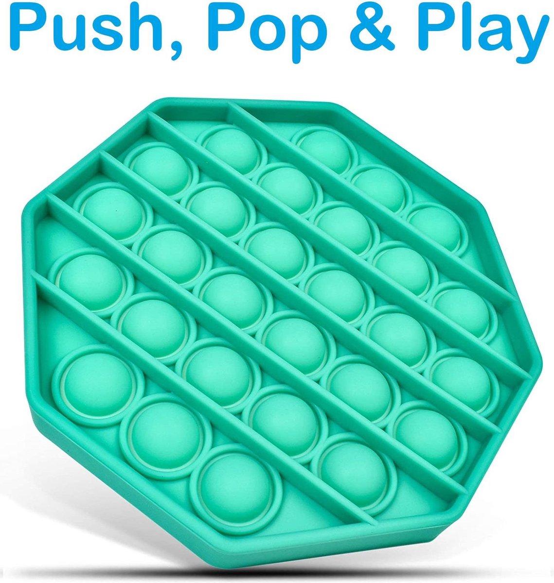 POP-IT® Pop It Fidget Toy anti stres speelgoed Groen - Fidget toys - Pop it - Fidgets - Tiktok - Fidget Speelgoed - Meisjes speelgoed - Jongens speelgoed - Fidget Pad - Hexagon - Groen