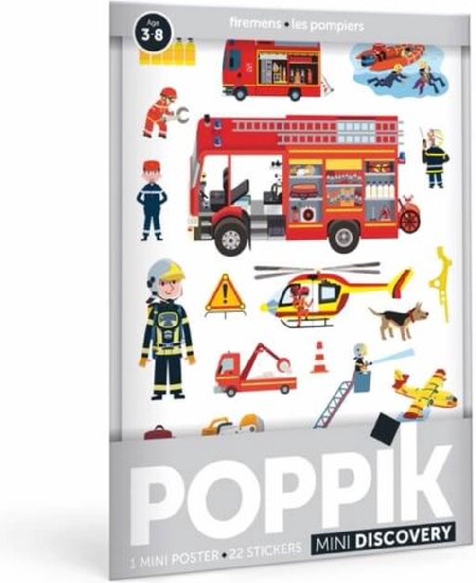 POPPIK - BRANDWEER - DISCOVERY STICKERS - (3-8)