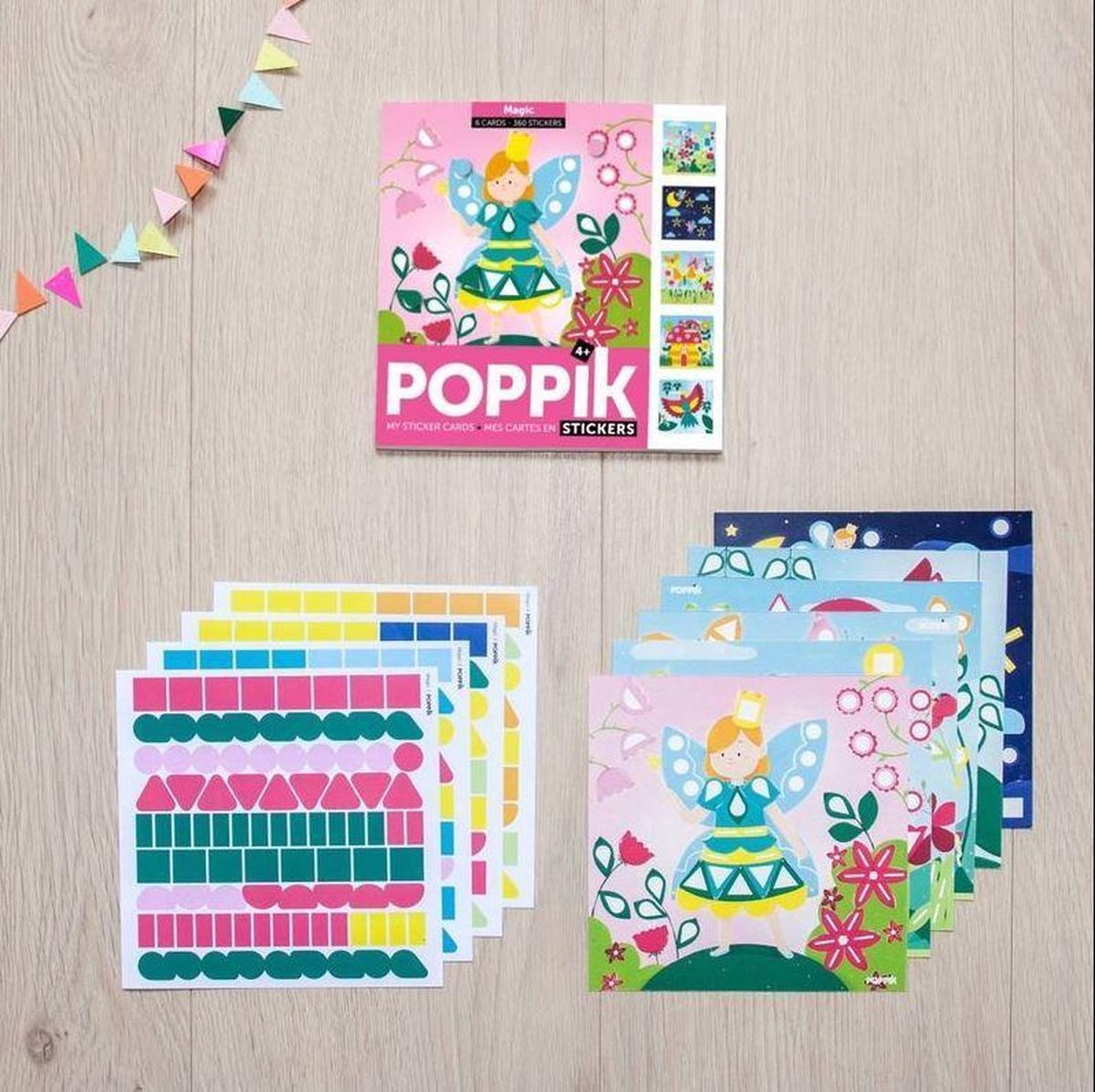 Poppik Magic Sticker Kaarten 15x15cm