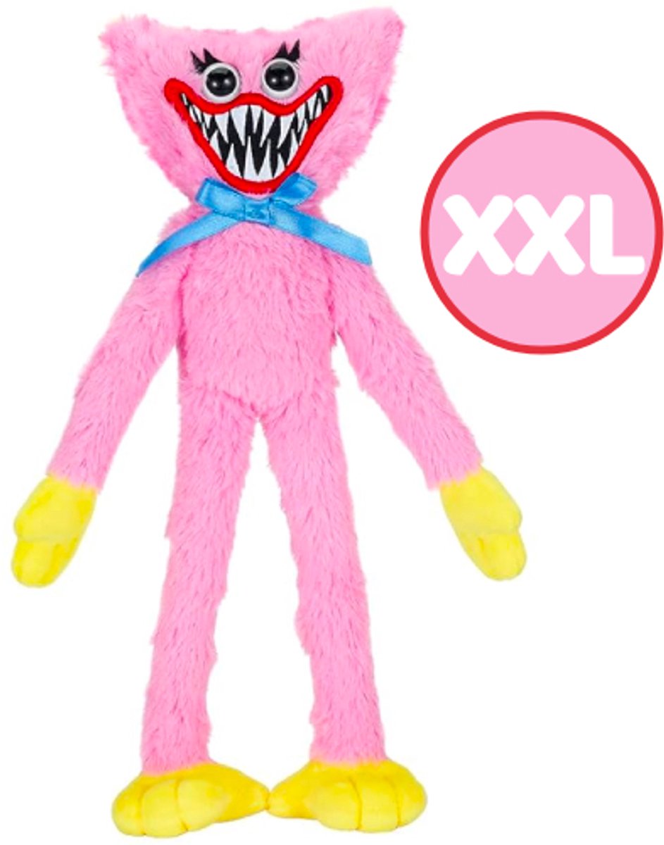 Kissy Missy - Poppy Playtime Pluche Knuffel XXL 100 cm - Roze Monster Knuffels - Speelgoed voor Kinderen Jongens Meisjes - Roblox Game Plush Toy - Huggy Wuggy Kissy Missy