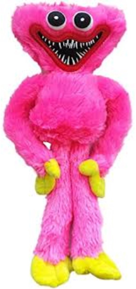 Poppy Playtime Kissy Missy (Roze) Pluche Knuffel 40 cm - Roze Monster Knuffels - Speelgoed voor Kinderen Jongens Meisjes - Roblox Game Plush Toy - Huggy Wuggy Kissy Missy