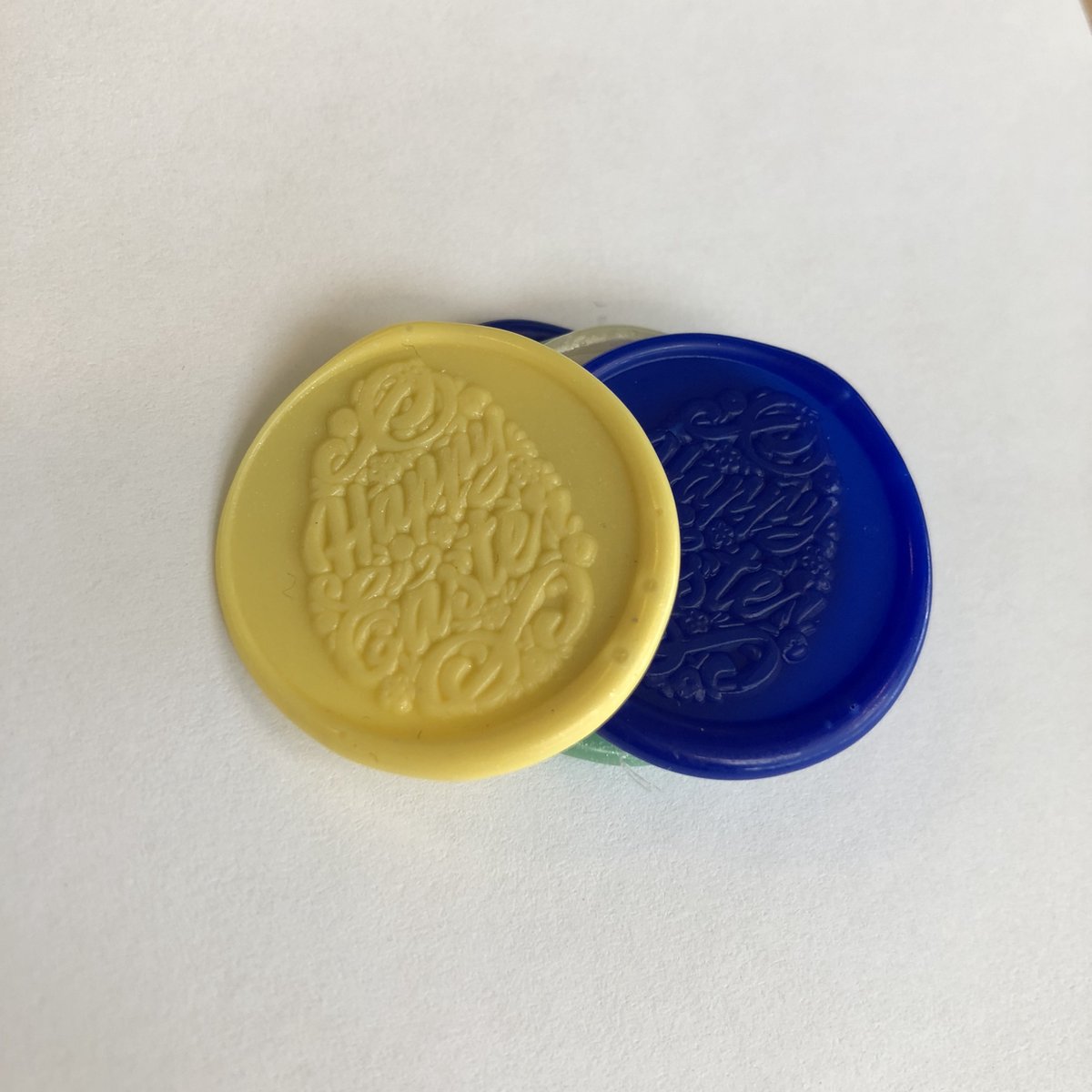 lakzegels, Happy eastern, Ø25 mm