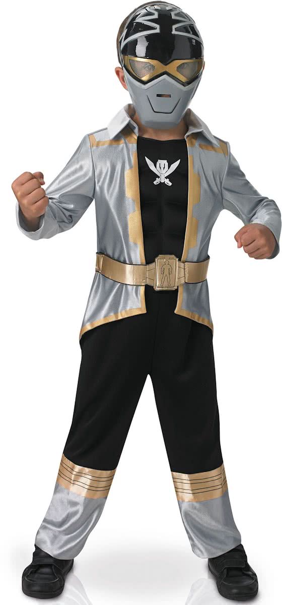 Zilverkleurig Power Rangers� kostuum voor kinderen  - Verkleedkleding - 110/116