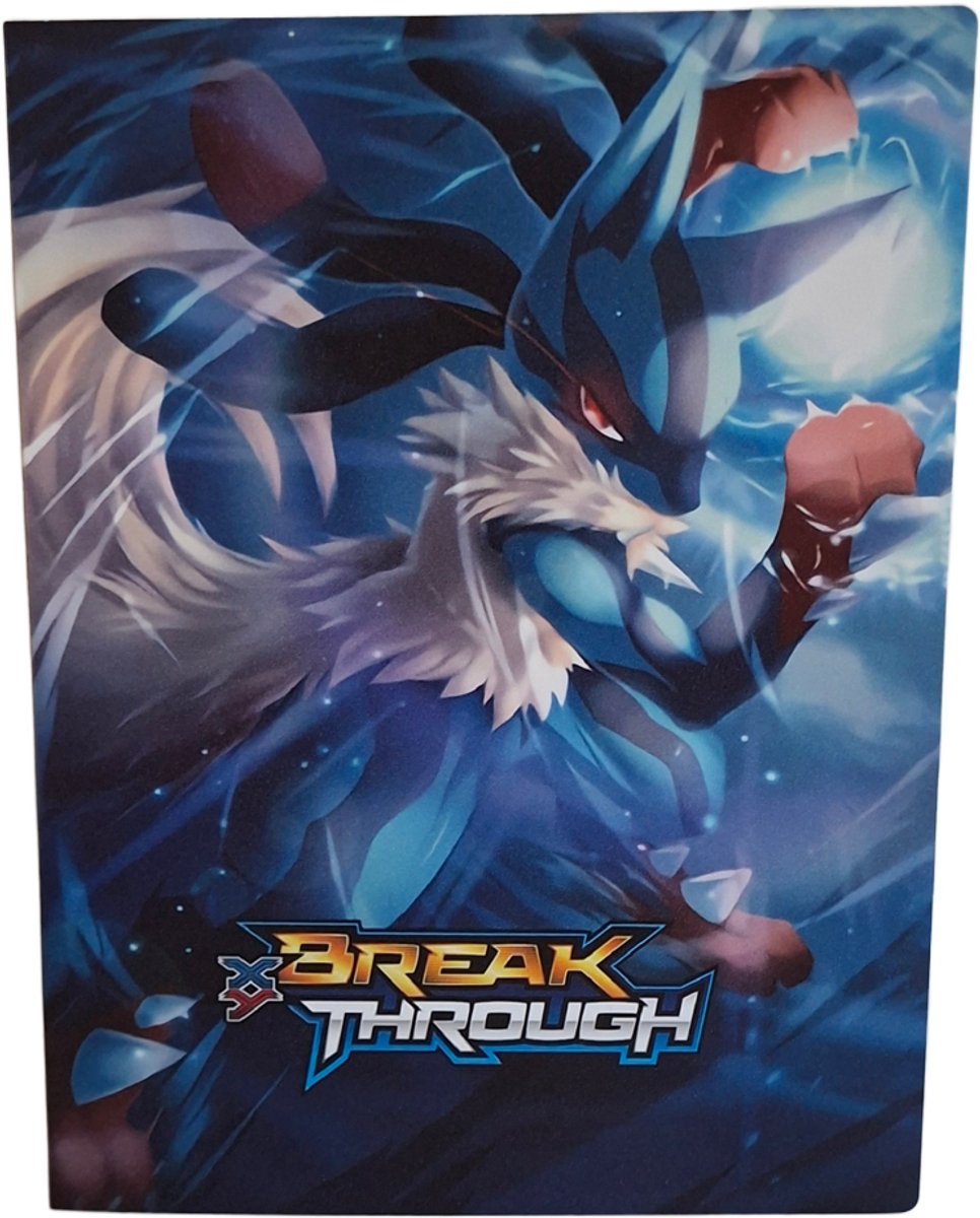 PowerUp Parts© - Lucario Breakthrough Pokémon Verzamelmap - 240 Kaarten - A5 Formaat