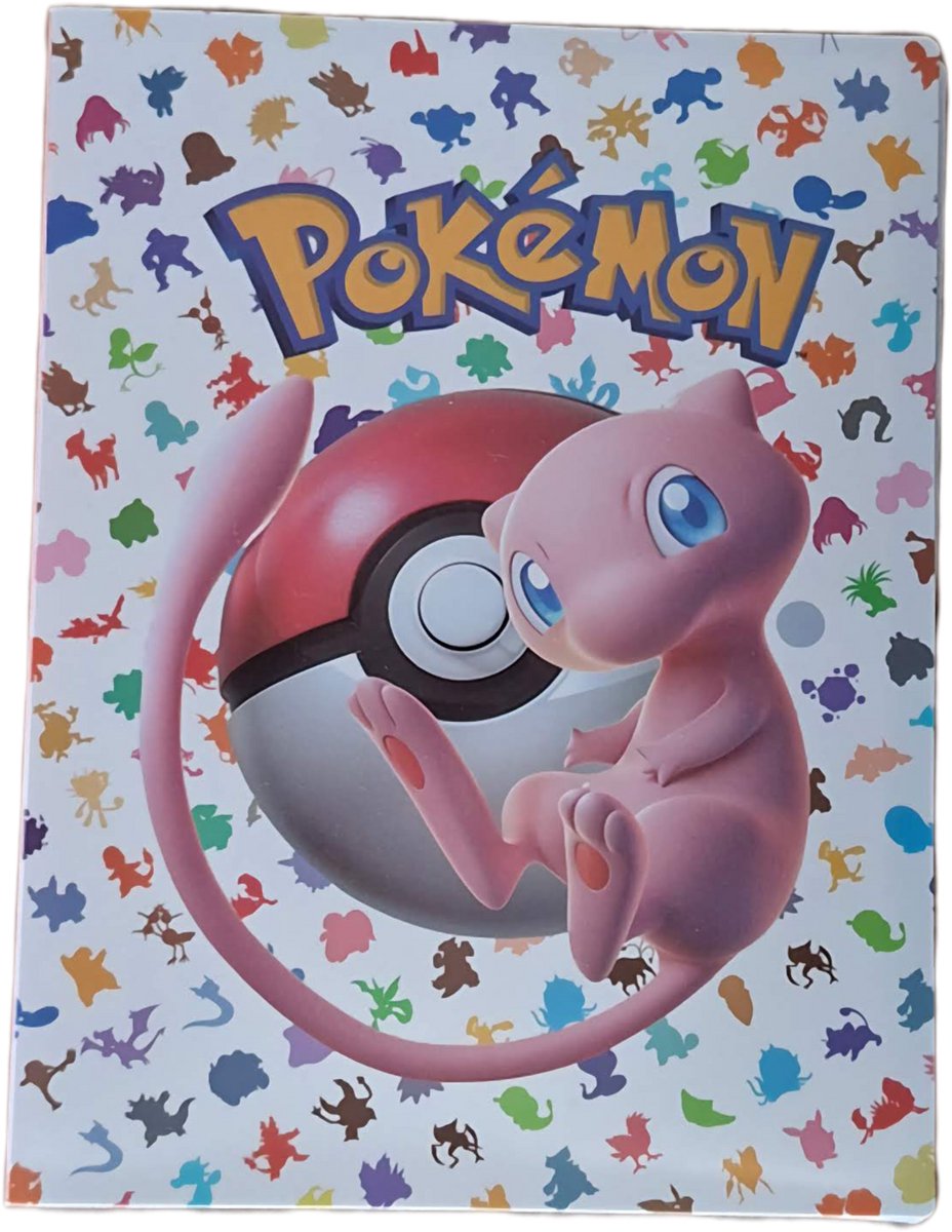 PowerUp Parts© - Mew Pokémon Verzamelmap - Geschikt voor 240 Pokémon Kaarten - Compact A5 Formaat - Een Mystieke Map voor een Magische Verzameling!