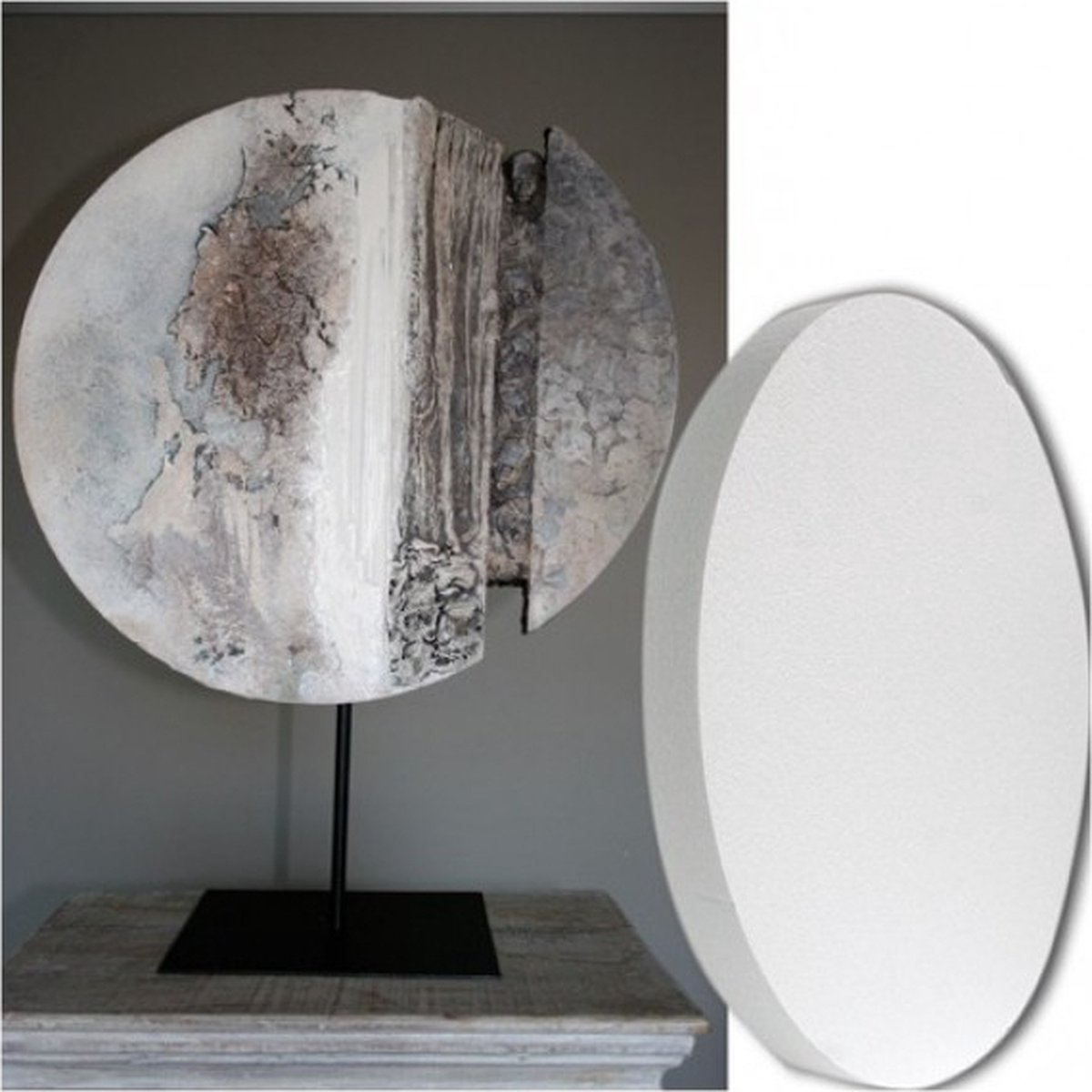 Cirkel Polystyreen 50x4 cm