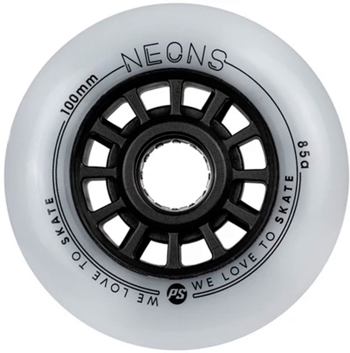 Powerslide Neons Schaatswielen 3 Eenheden Rood 100 mm - 85A