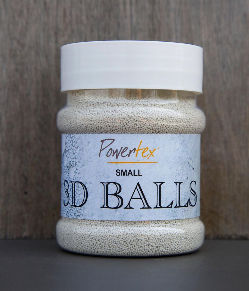 Powertex 3D Balls - Klein - Wit - 230 ml