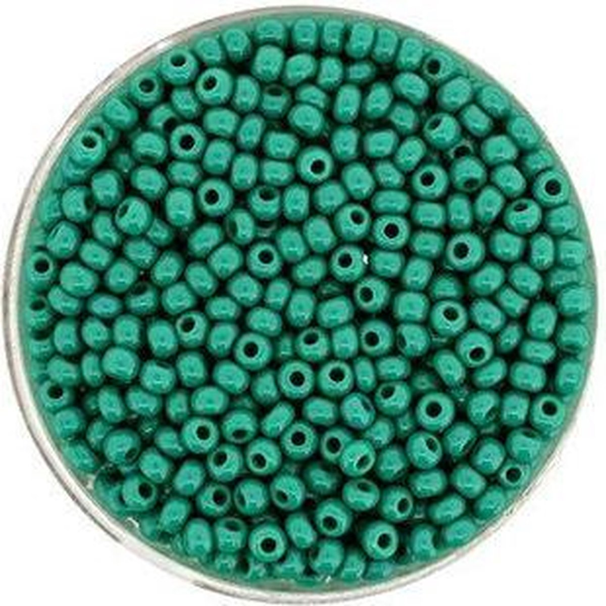 9314-4 Rocailles donkergroen opaque 2.6mm