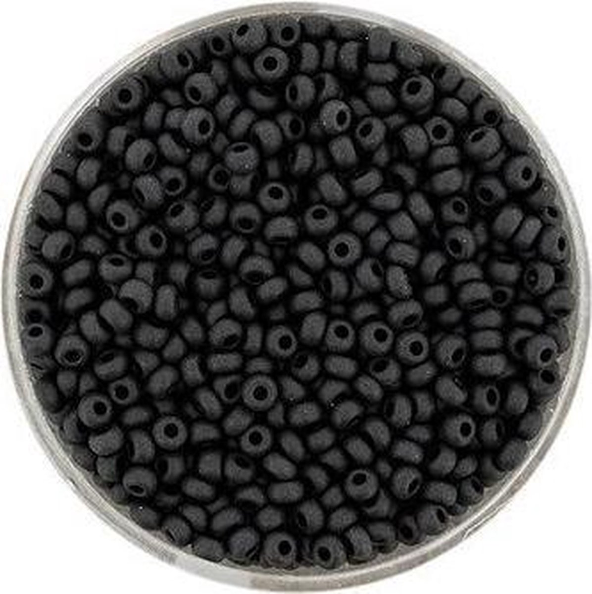 9376-4 Rocailles zwart mat 2.6mm