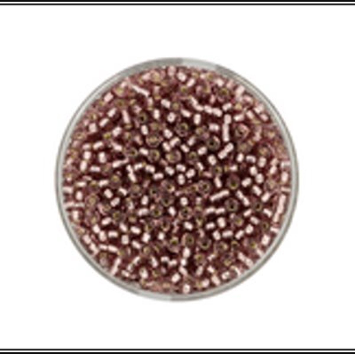 9660-374 Jap. Miyukirocailles - 2,2mm - silverlined amethyst - 12 gram