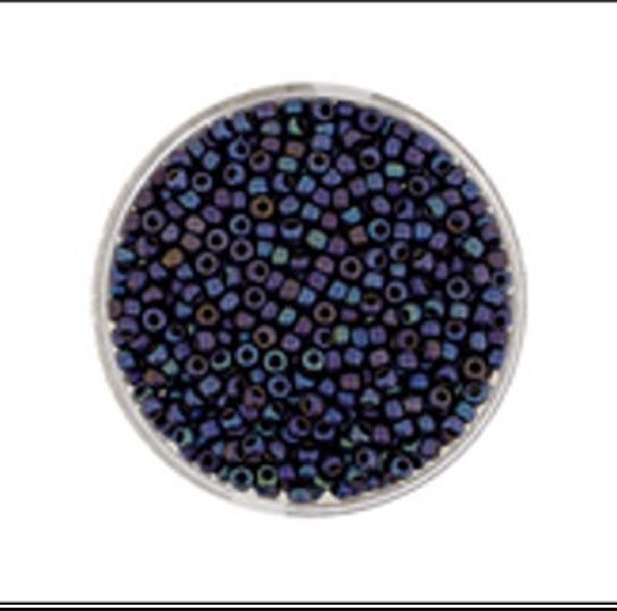 9660-544 Jap. Miyukirocailles - 2,2mm - mat amethyst rainbow - 10 gram