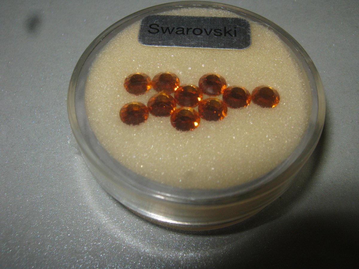 Swarovski 10 stuks Strass-steentjes 4mm Topas