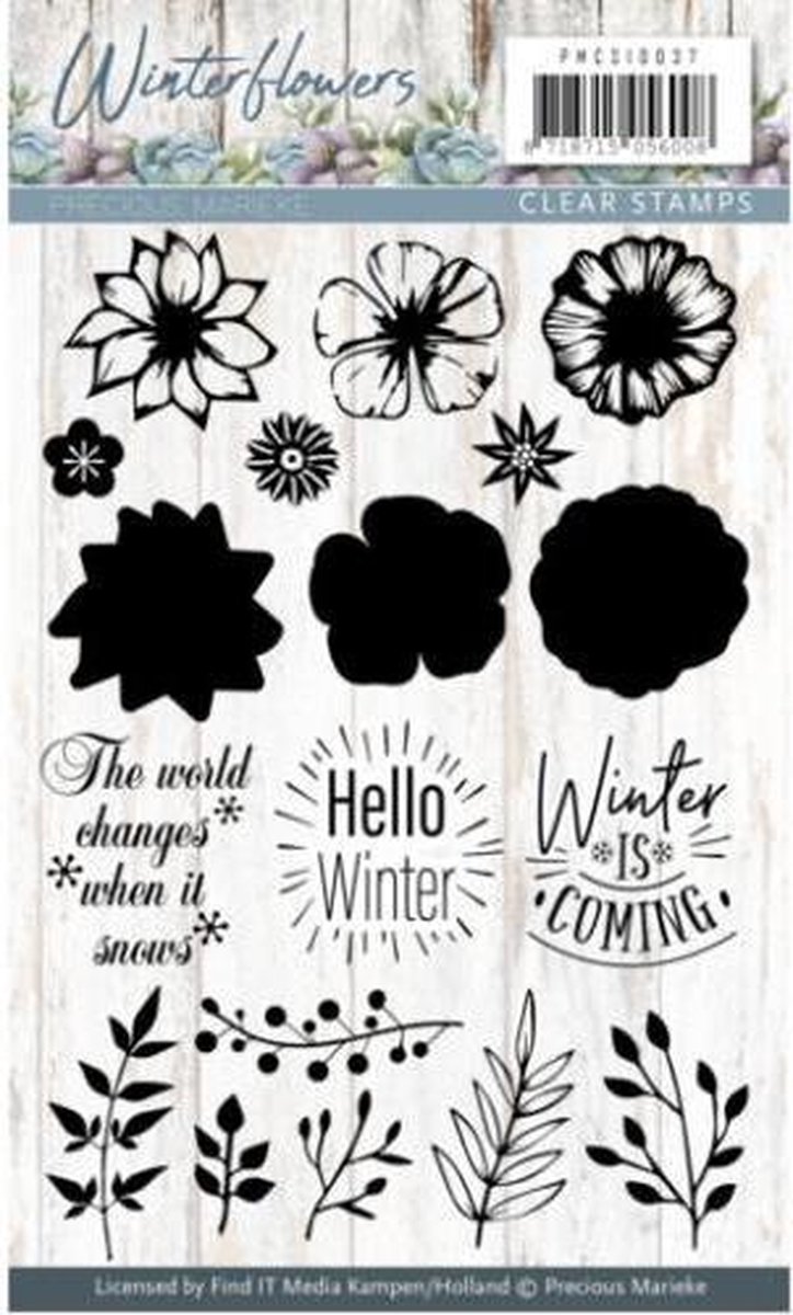 Clearstamp - Precious Marieke - Winter Flowers