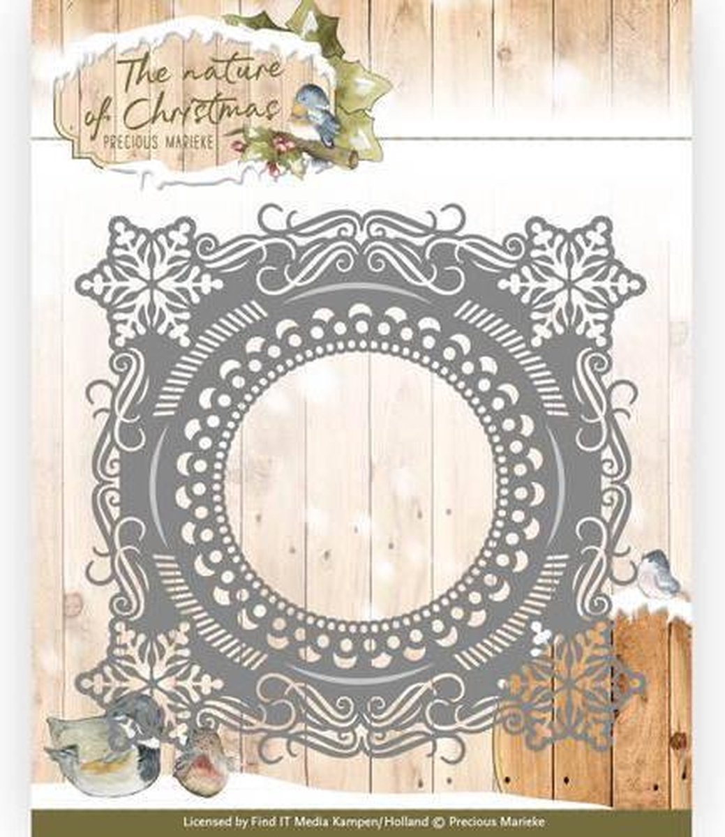 Mal - Precious Marieke - The Nature of Christmas - Kerst Sneeuwvlok Omlijsting