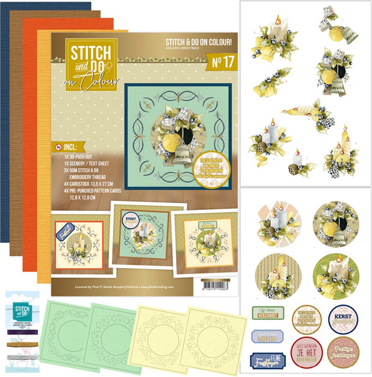 Stitch and Do on Colour 017 - Precious Marieke - Golden Christmas