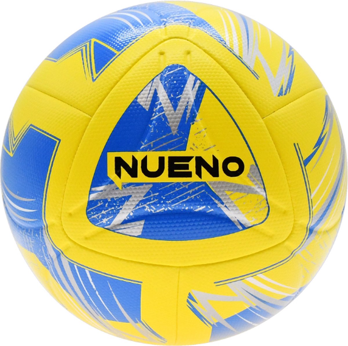 Precision voetbal Nueno FIFA Quality Pro - maat 5 - geel/blauw/zilver/wit.