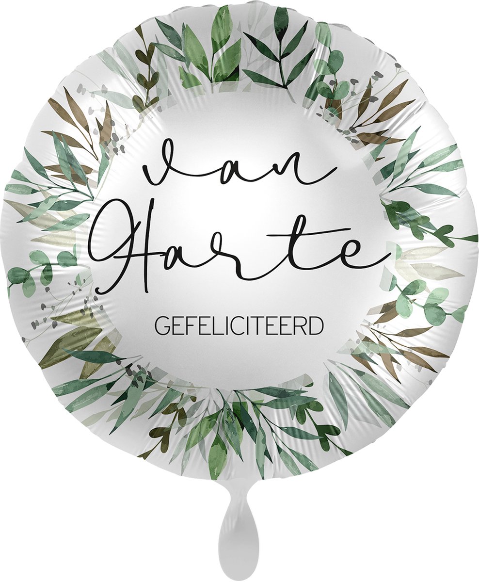 Folie ballon van harte gefeliciteerd