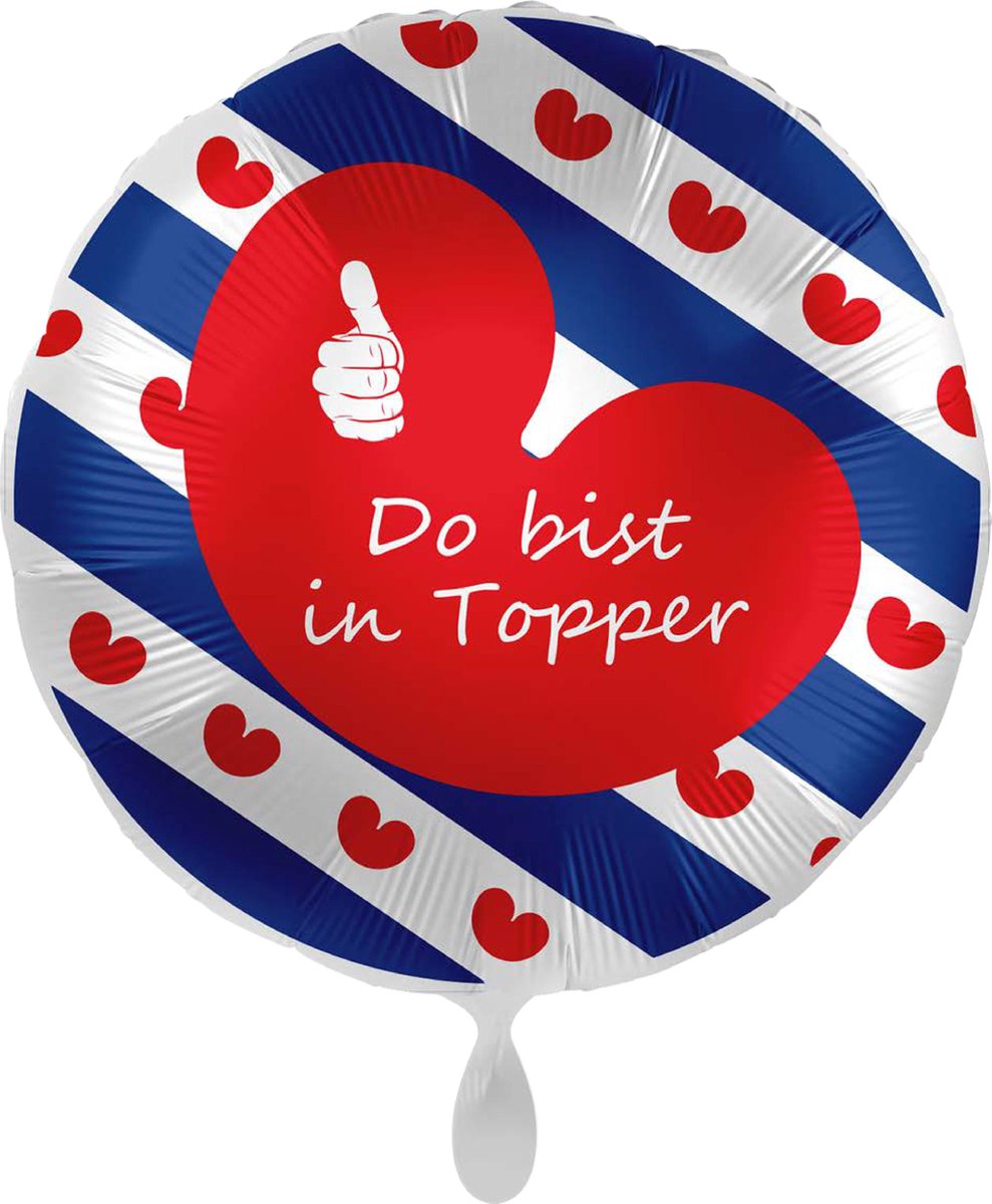 Friese folie ballon do bist in topper