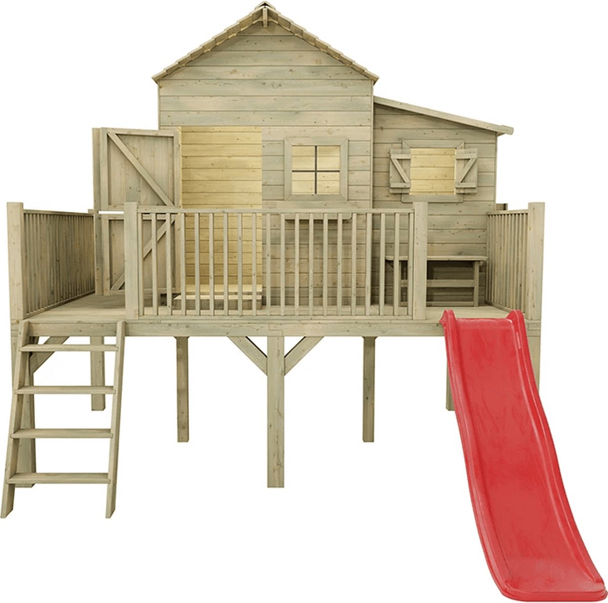 Houten speelhuis Butterfly - op platfrom Prestige Garden