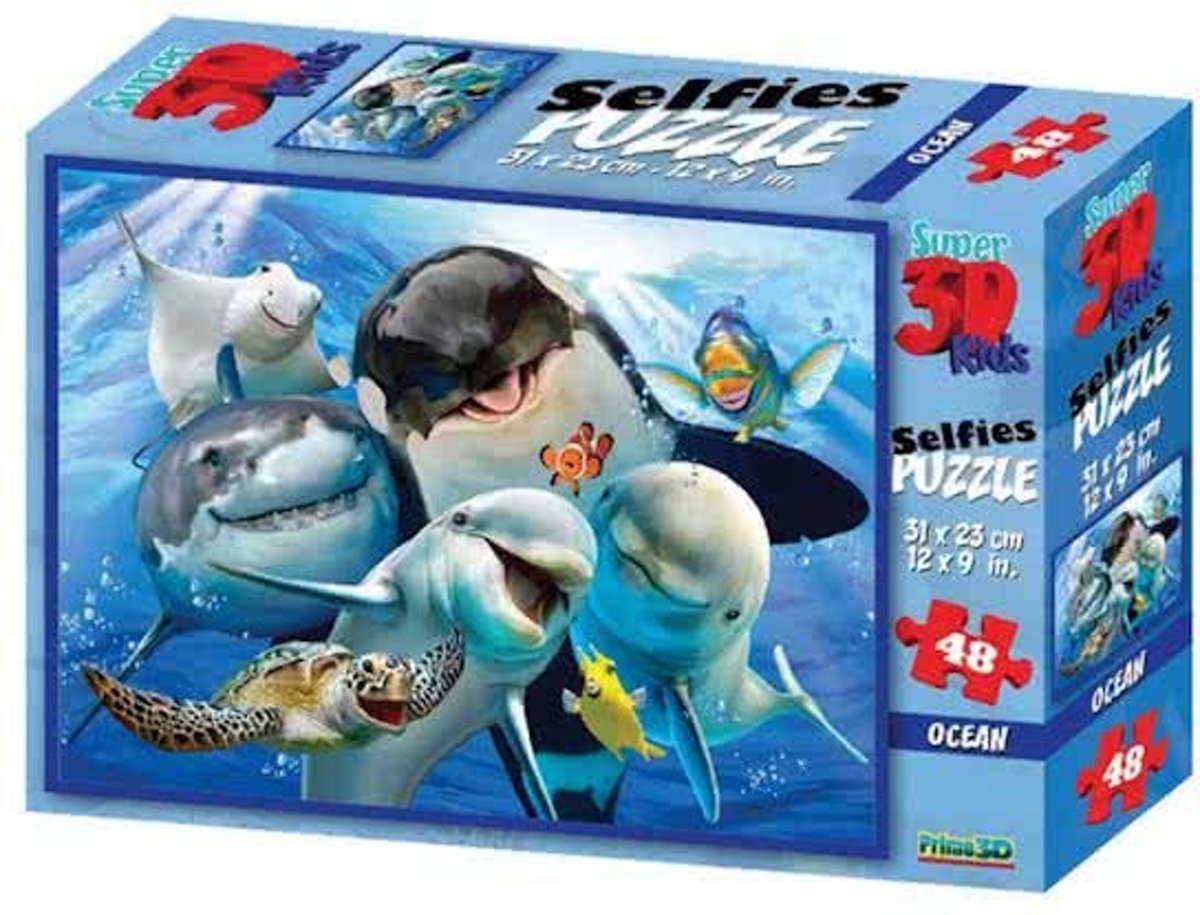 Amigo Legpuzzel 3d Kids Oceaandieren 48 Stukjes