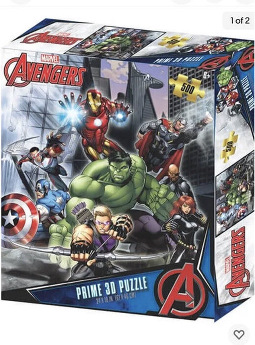 Prime 3D Avengers Battle - Prime 3D Puzzle (500)
