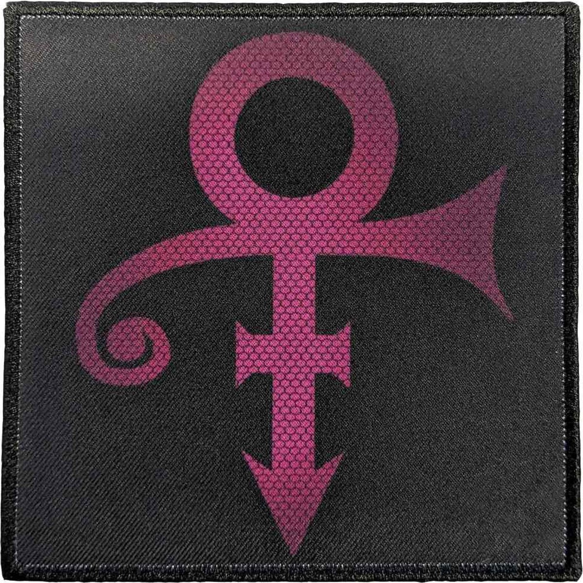 Prince - Hexagonally Textured Symbol Patch - Zwart