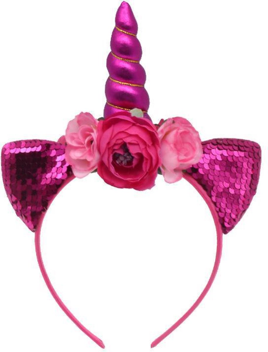 Prinses - Unicorn haarband - Roze - Prinsessenjurk - Verkleedkleding - Haarband - Accessoire