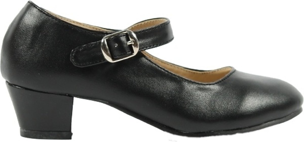 Spaanse Flamenco schoenen zwart maat 25 (binnenmaat 17cm) bij Spaanse jurk