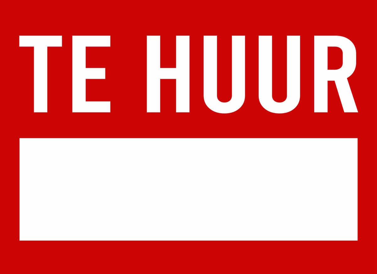 A3 Formaat Te Huur Bord van Stevig 2 mm Polystyreen - Perfect voor Effectieve Verkoopboodschappen!