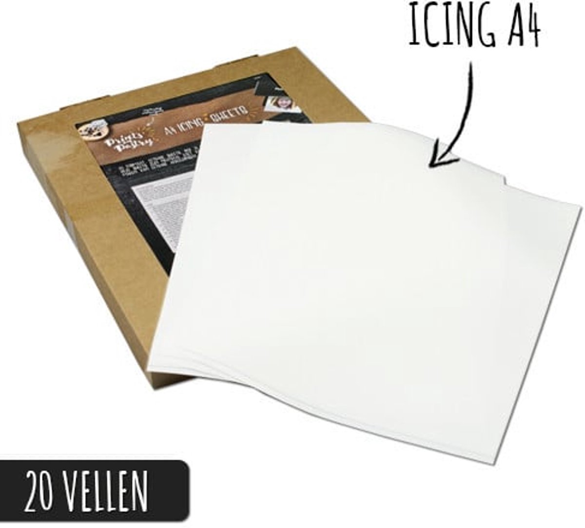 Eetbare Icing sheets A4-formaat (20 vellen)