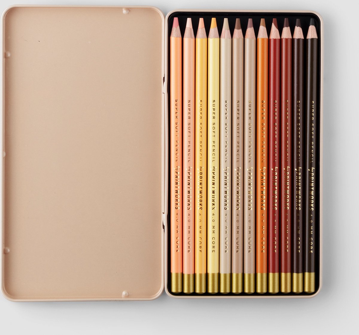 Printworks lartiste - 12 skintone kleurpotloden