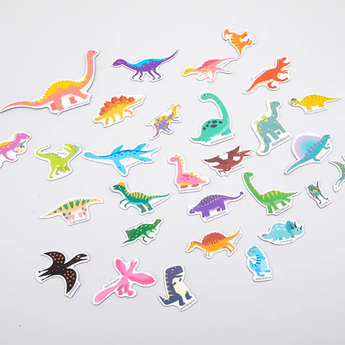 Dinosaurus magneet boekje - 30 verschillende dinosaurussen