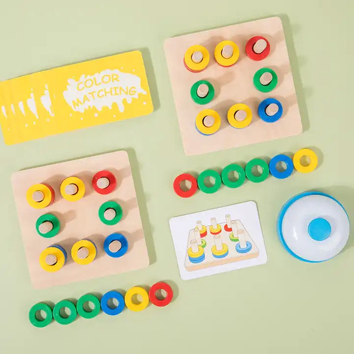 Priotoys kleur match spel - snelheid - kleuren matchen - 2 personen