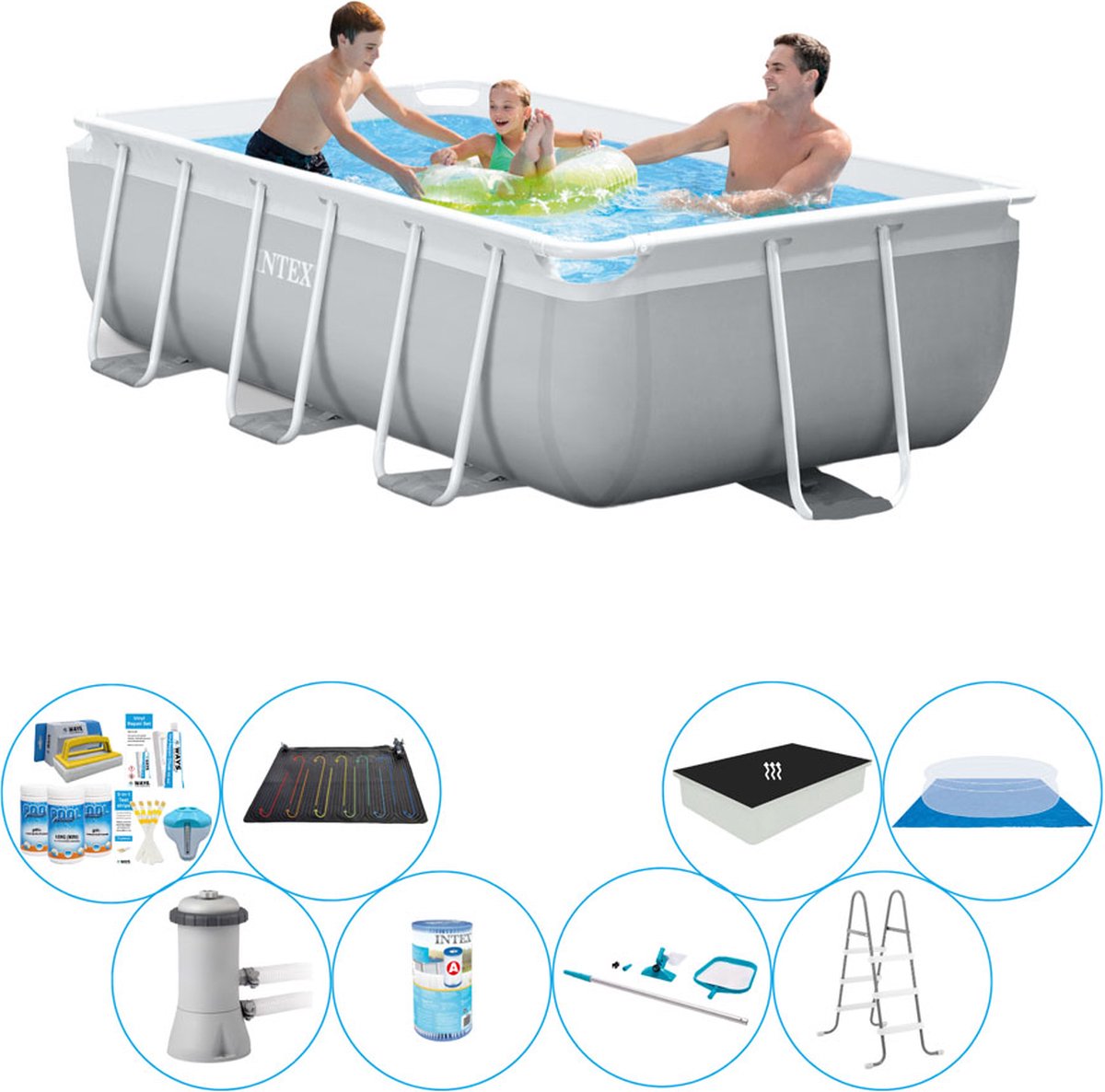 Prism Frame Rechthoek 300x175x80 cm - Zwembad Super Deal