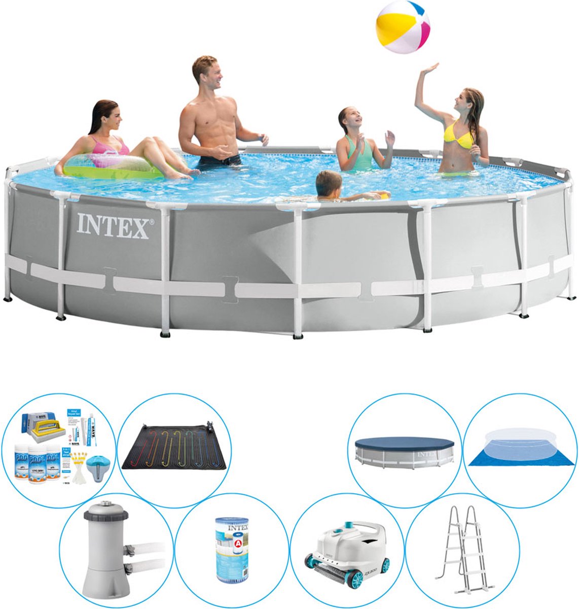 Prism Frame Rond 457x107 cm - Zwembad Combi Deal