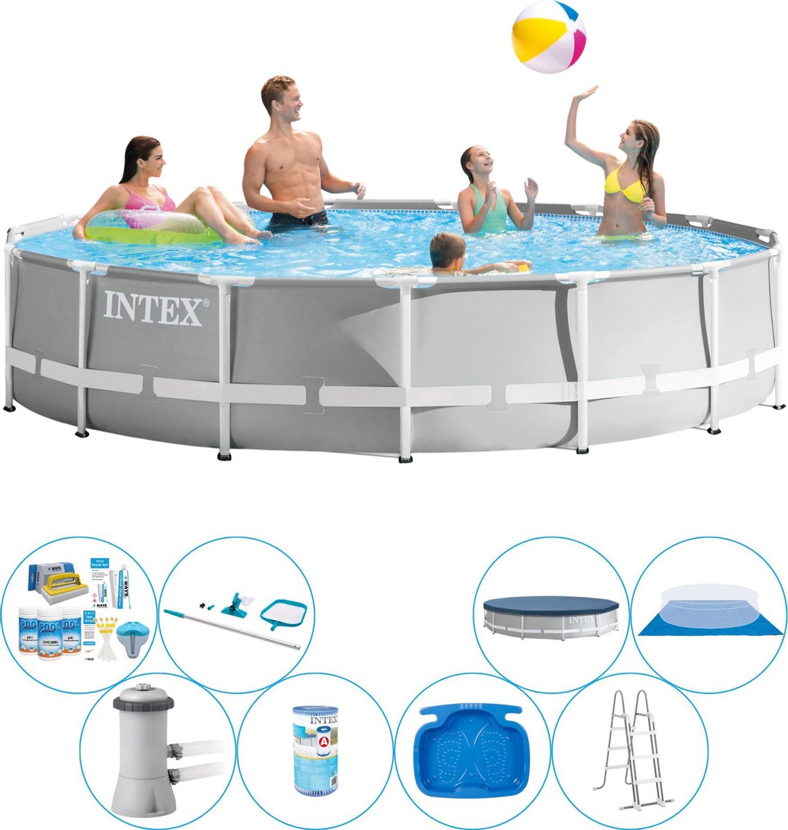 Prism Frame Rond 457x107 cm - Zwembad Super Set