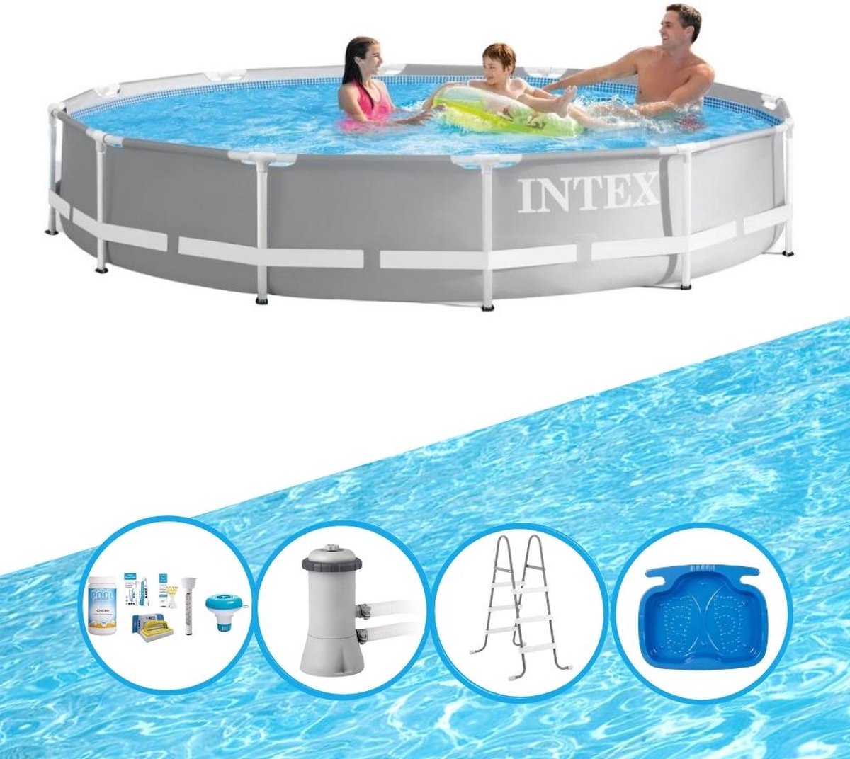 Zwembad Prism Frame - Met accessoires - 366x76 cm