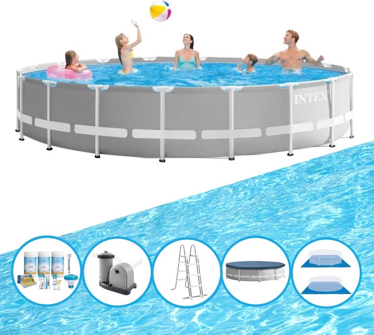 Zwembad Prism Frame - Zwembadpakket - 549x122 cm