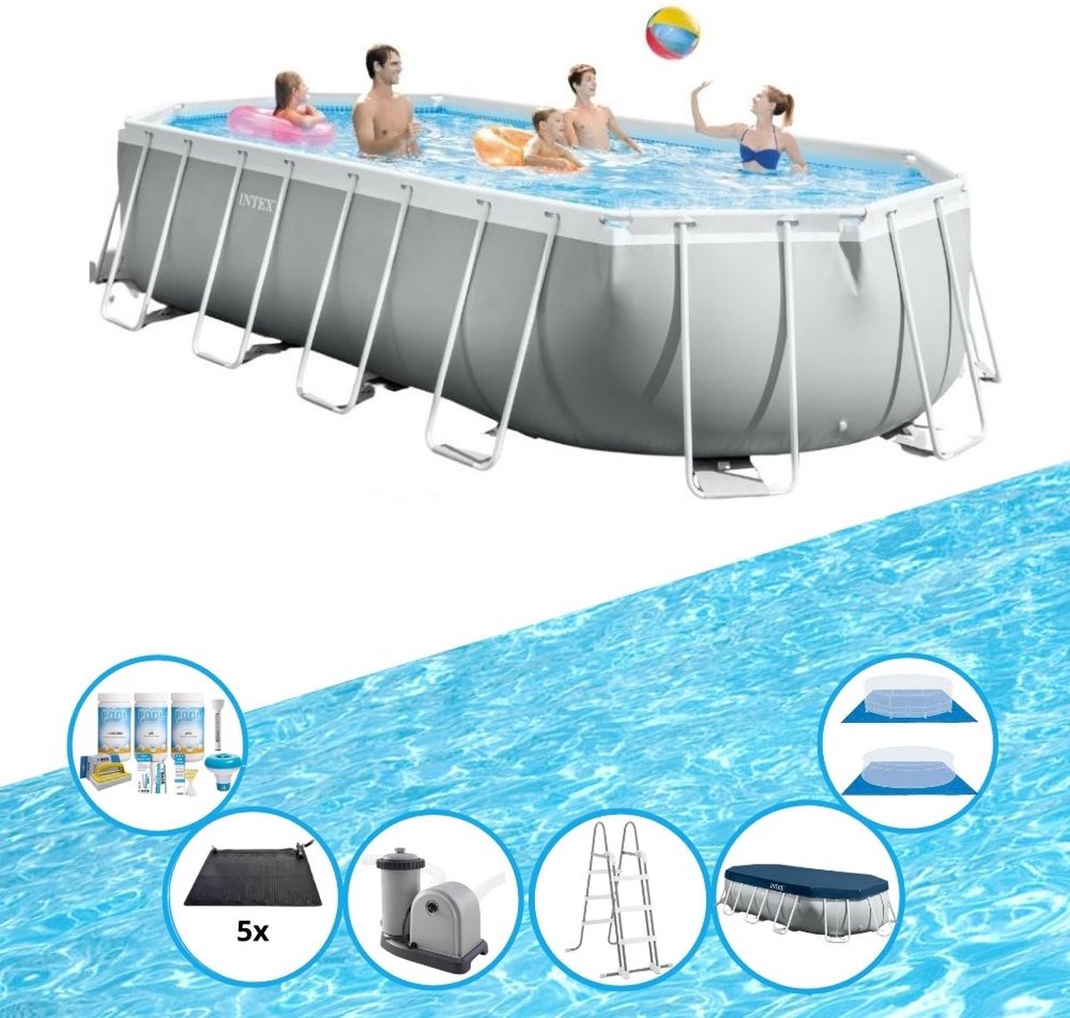 Zwembad Prism Frame - Zwembadset - 610x305x122 cm