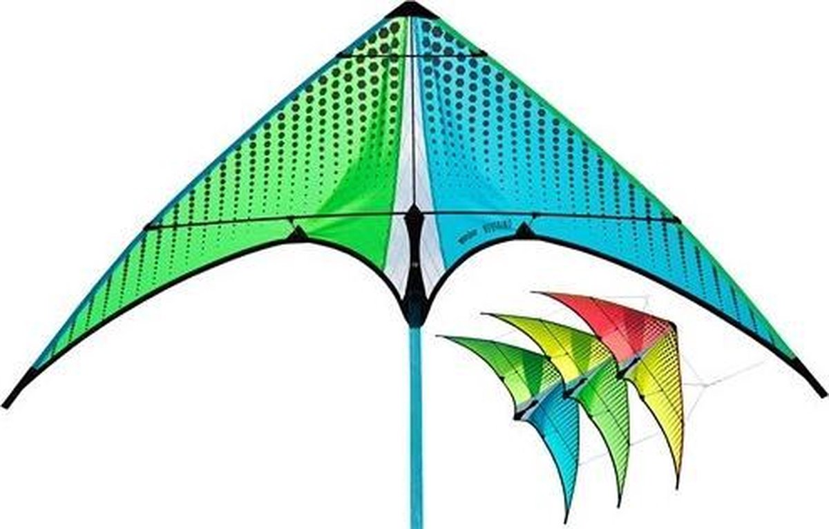   Stacker-kite Neutrino 100 Cm Nylon/carbon Groen/blauw