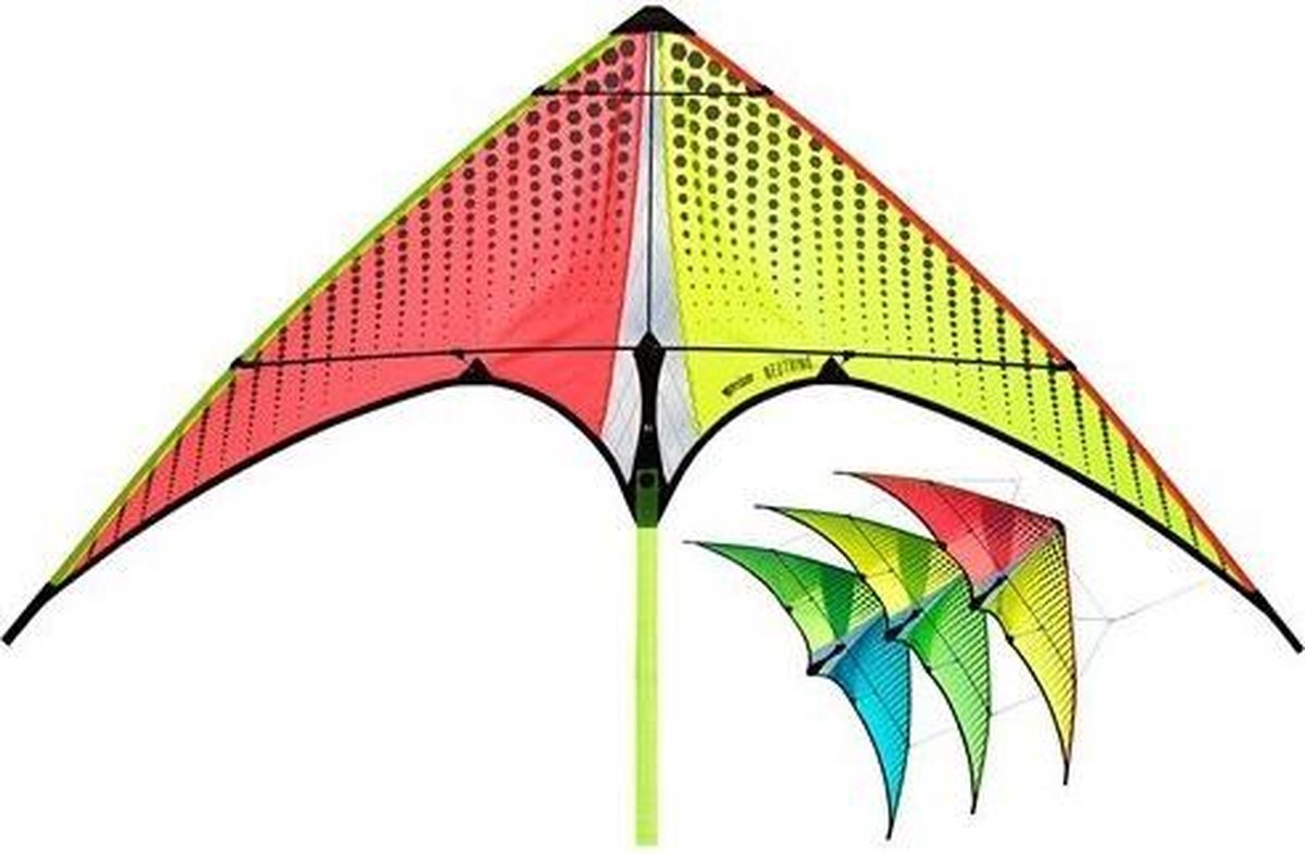   Stacker-kite Neutrino 100 Cm Nylon/carbon Rood/geel