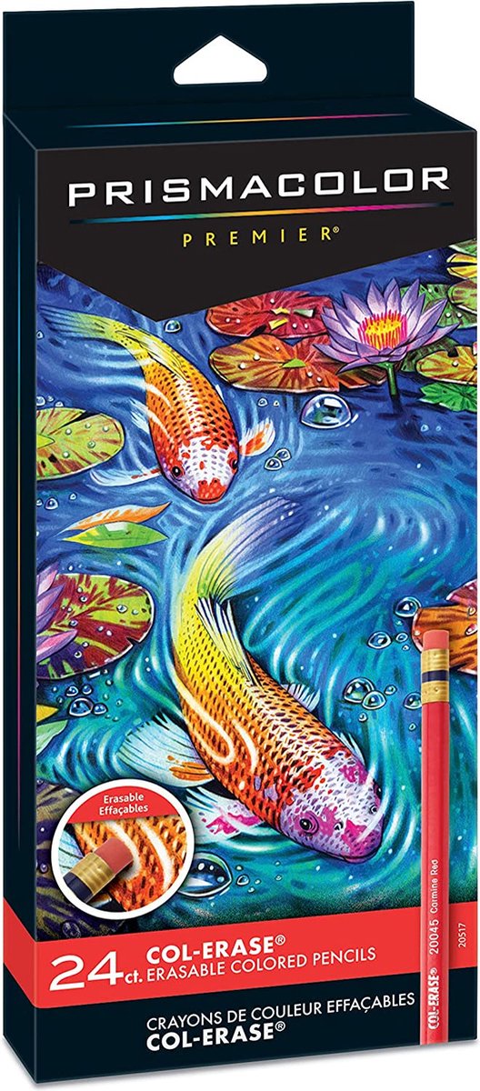 Prismacolor Col-Erase Erasable Colored Pencils 24