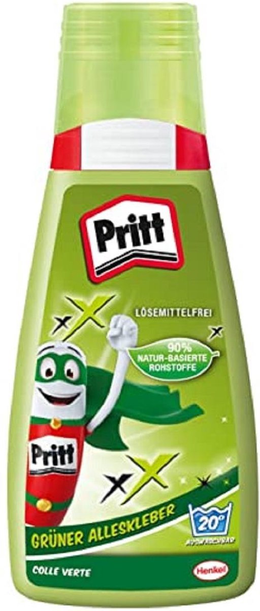 Pritt Groene Alleslijm 100 gram. Set van 3 stuks (3 x 100 gram).