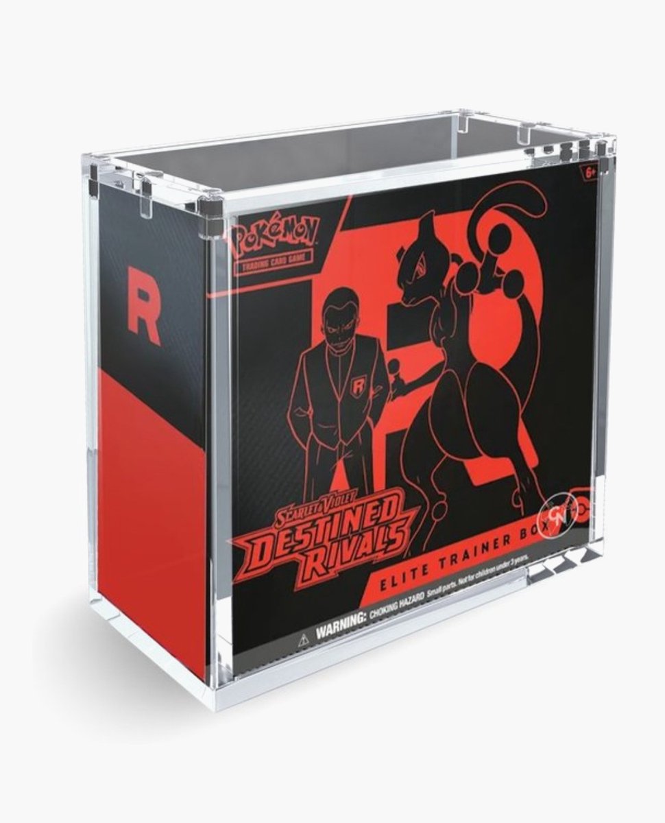 PRO - Acryl Case Pokémon Elite Trainer Box - ETB Acrylic - Hoogwaardige magneten - Afgeronde Hoeken