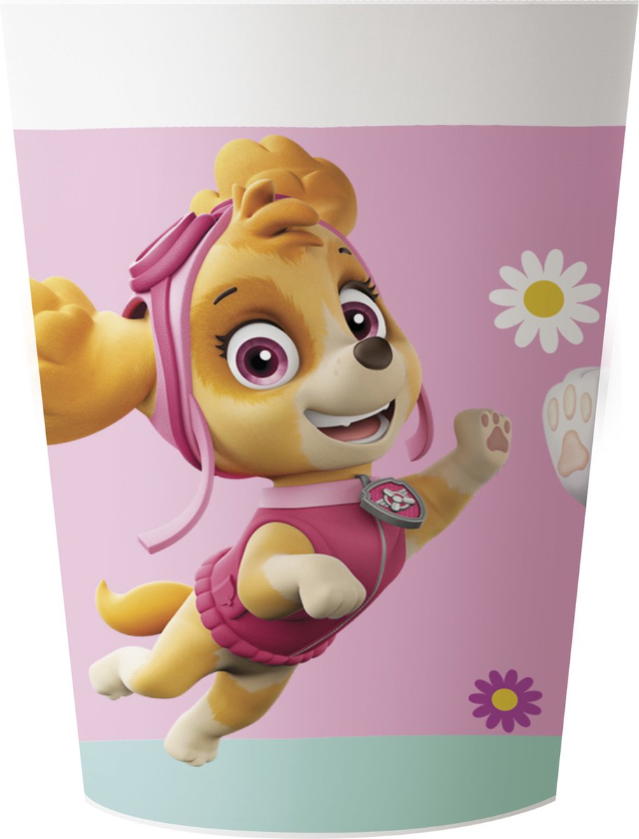 Vegaoo - 2 Paw Patrol plastic bekers herbruikbar 230 ml