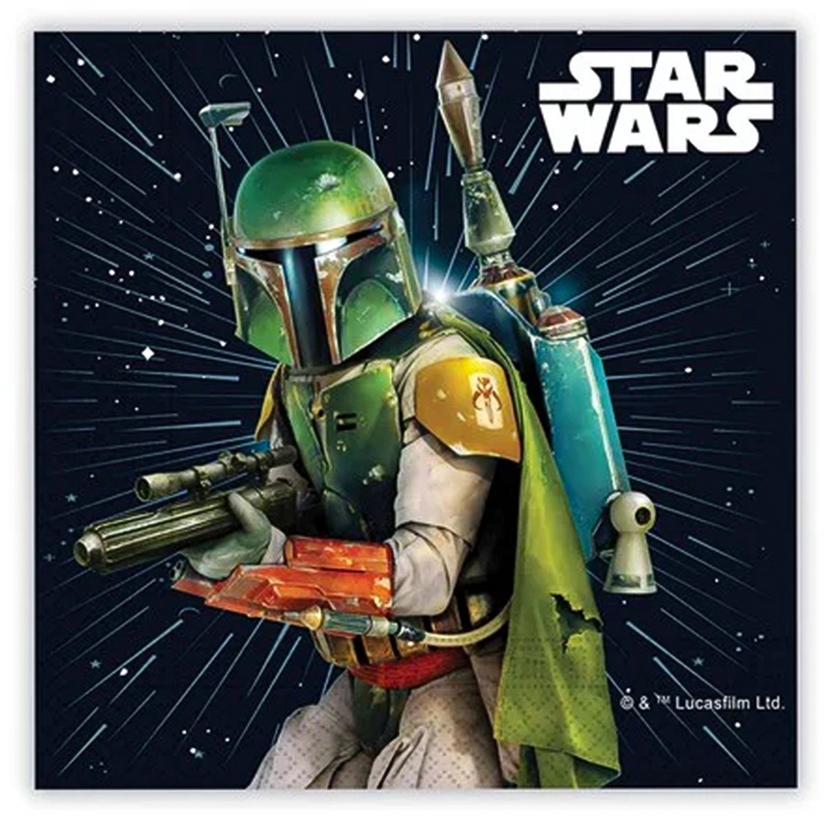 Vegaoo - 20 Star Wars Galaxy papieren servetten 33 x 33 cm