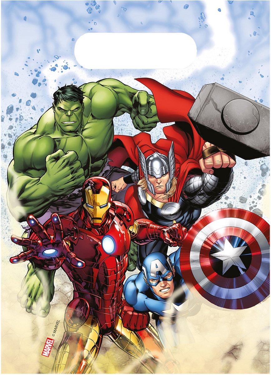 Vegaoo - 6 Feestzakjes Avengers