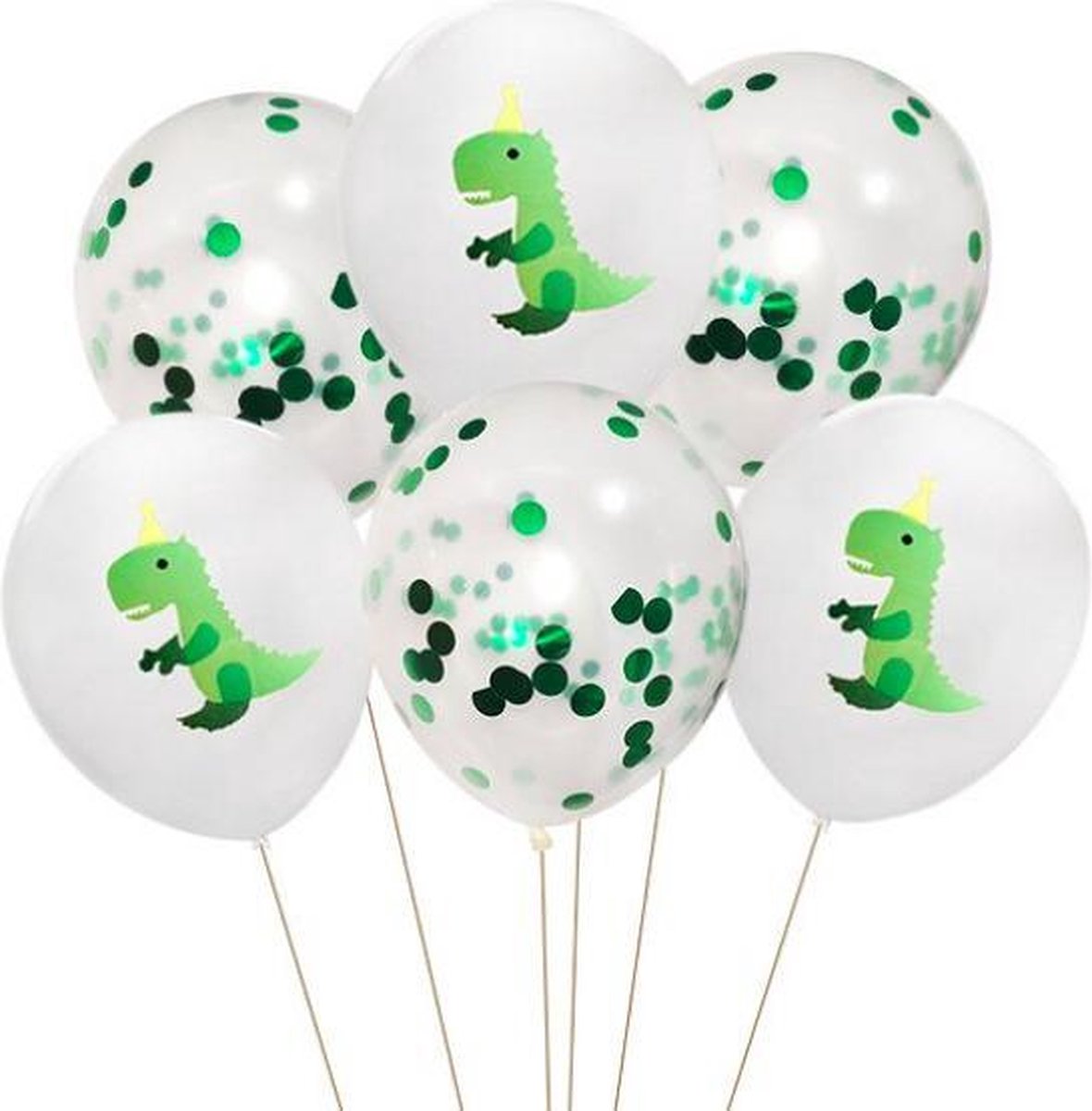 ProductGoods - 10x Dinosaurus 2 Ballonnen Verjaardag - Verjaardag Kinderen - Ballonnen - Ballonnen Verjaardag - Dino - Dinosaurus - Kinderfeestje