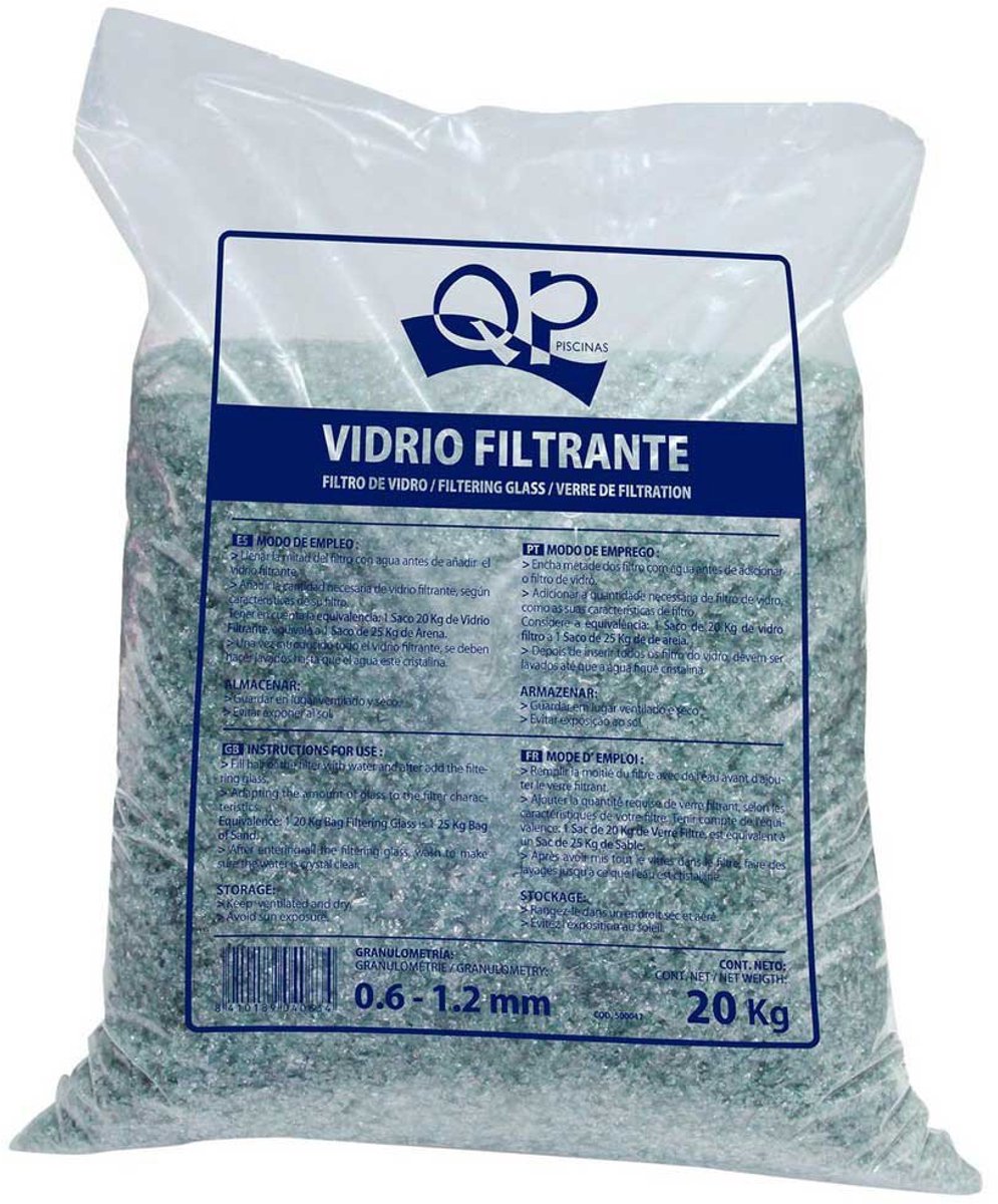 Productos Qp Filterglas 20kg 1.2-2.0mm Blauw